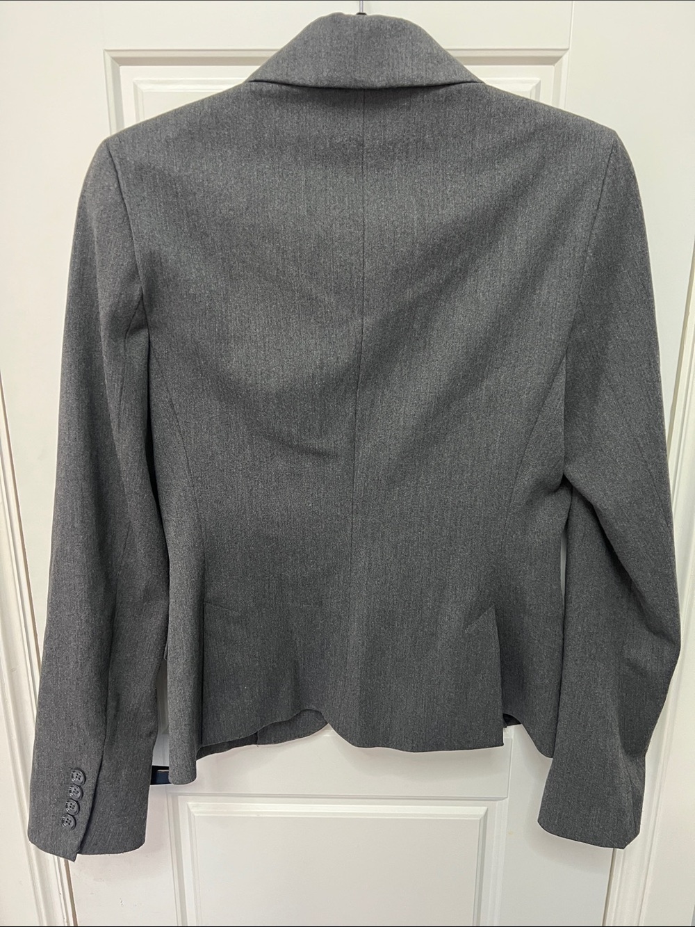 Express Women's Gray Single-Button Tailored Blazer Jacket - Picture 6 of 6
